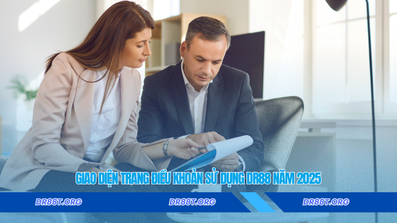 Giao diện trang điều khoản sử dụng DR88 năm 2025